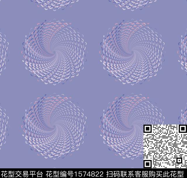 螺旋虚线漩涡传统印花华亿平台下载（图片编号: 1574822） - 瓦栏（Walan）
