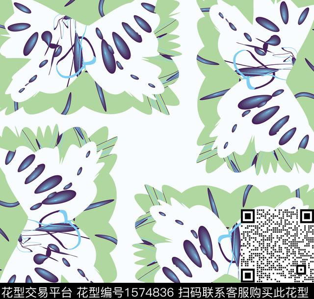 蝴蝶数码印花华亿平台下载（图片编号: 1574836） - 瓦栏（Walan）