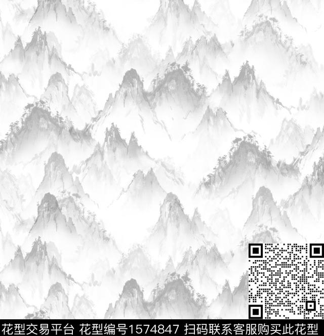 羽绒服户外冲锋衣数码印花华亿平台下载（图片编号: 1574847） - 瓦栏（Walan）