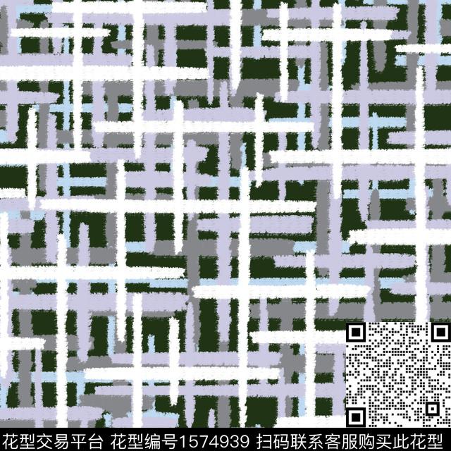 线条网格叠加数码印花华亿平台下载（图片编号: 1574939） - 瓦栏（Walan）