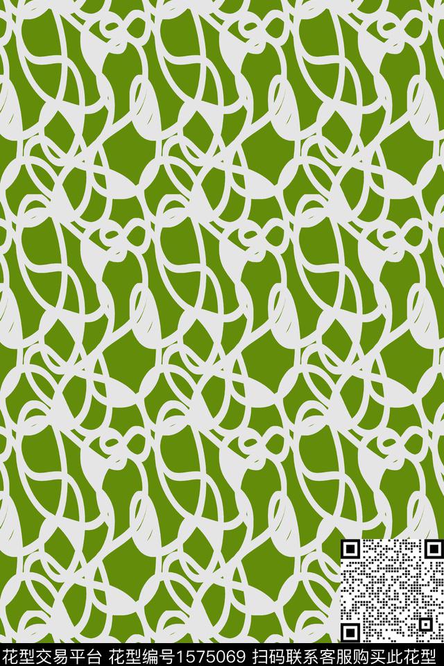 线条数码印花华亿平台下载（图片编号: 1575069） - 瓦栏（Walan）