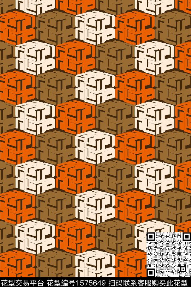 格子条纹美拉德数码印花华亿平台下载（图片编号: 1575649） - 瓦栏（Walan）