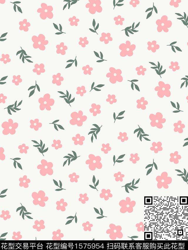 花卉小碎花淑女数码印花华亿平台下载（图片编号: 1575954） - 瓦栏（Walan）