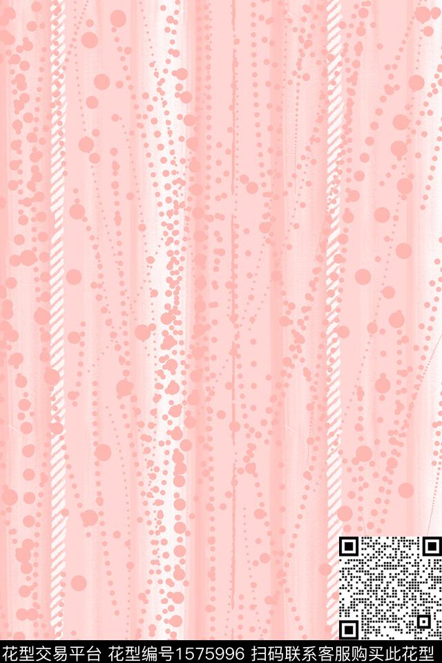 渐变波点条纹数码印花华亿平台下载（图片编号: 1575996） - 瓦栏（Walan）