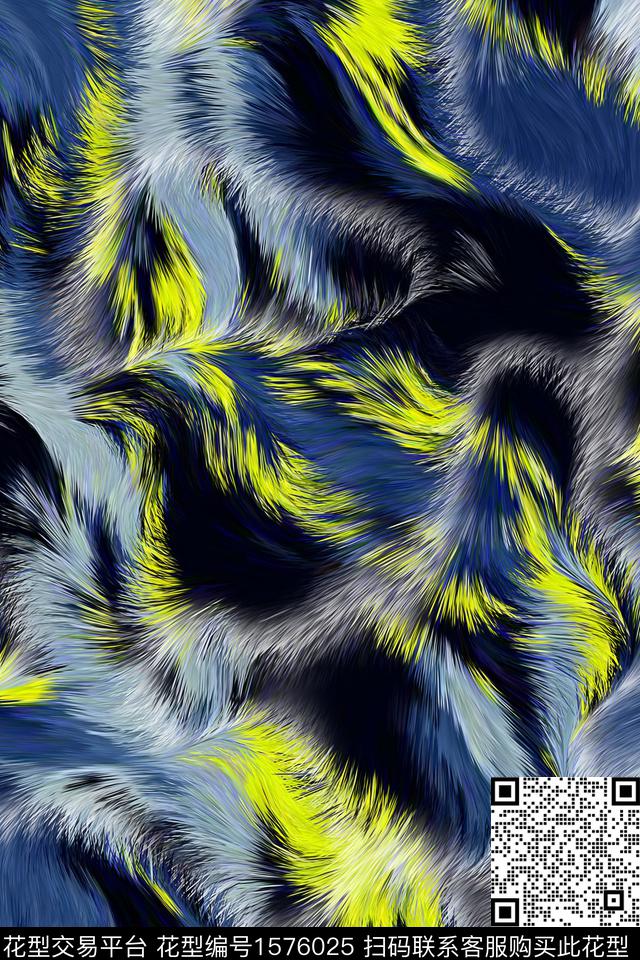 肌理艺术抽象数码印花华亿平台下载（图片编号: 1576025） - 瓦栏（Walan）