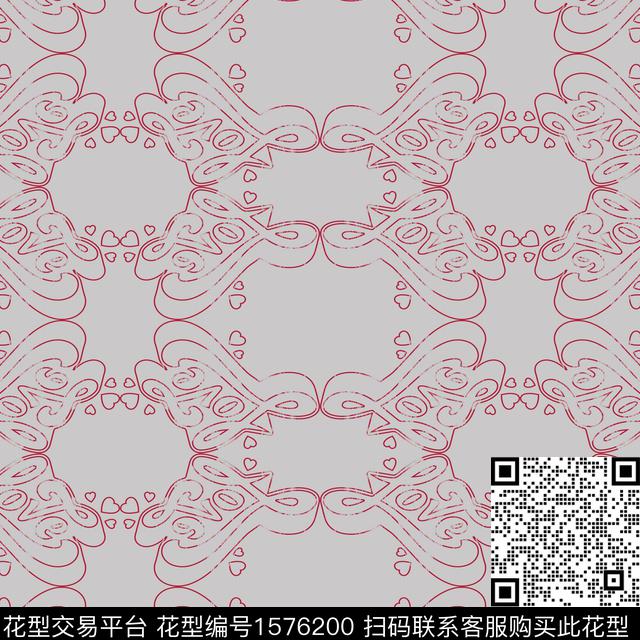 趣味字母love数码印花华亿平台下载（图片编号: 1576200） - 瓦栏（Walan）