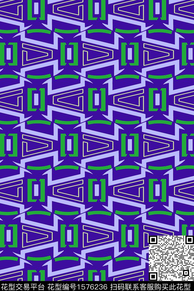 几何传统印花华亿平台下载（图片编号: 1576236） - 瓦栏（Walan）