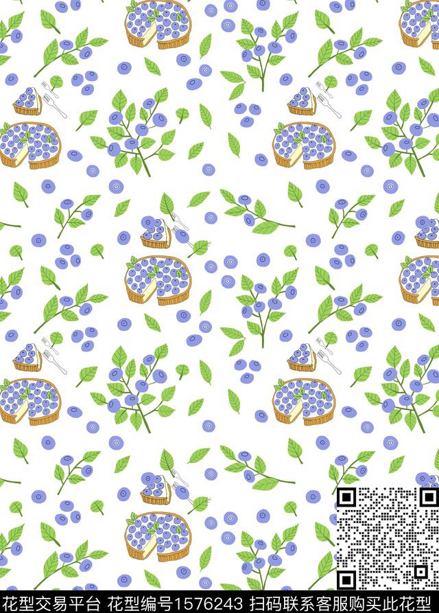 小清新春夏华亿平台水果传统印花华亿平台下载（图片编号: 1576243） - 瓦栏（Walan）