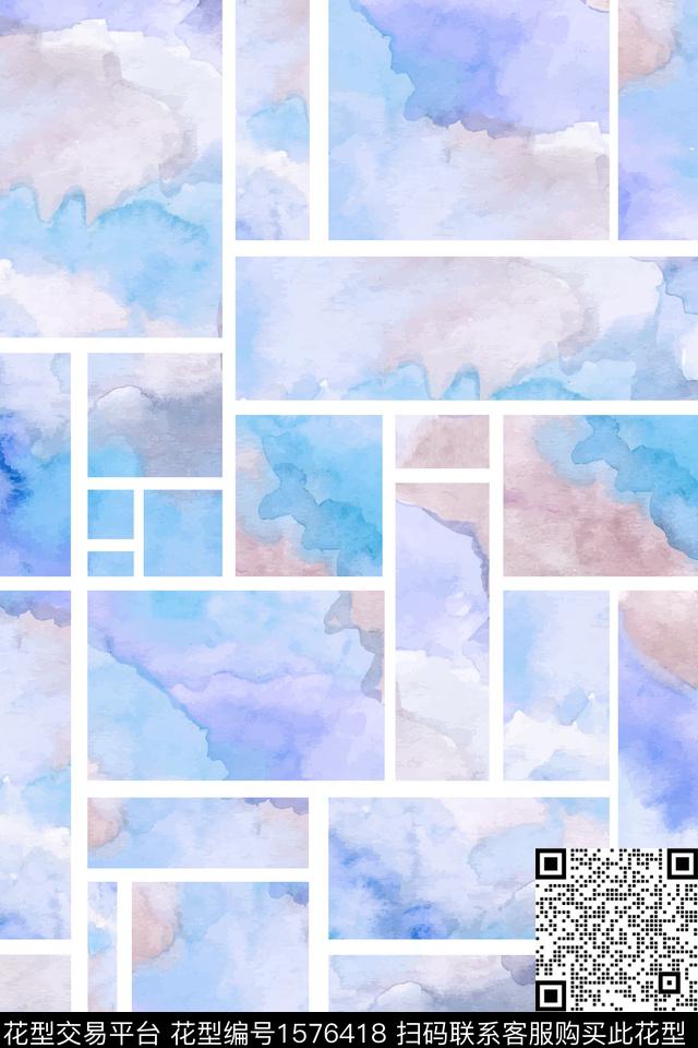 大牌风国风气质数码印花华亿平台下载（图片编号: 1576418） - 瓦栏（Walan）