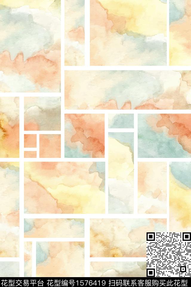 大牌风国风气质数码印花华亿平台下载（图片编号: 1576419） - 瓦栏（Walan）