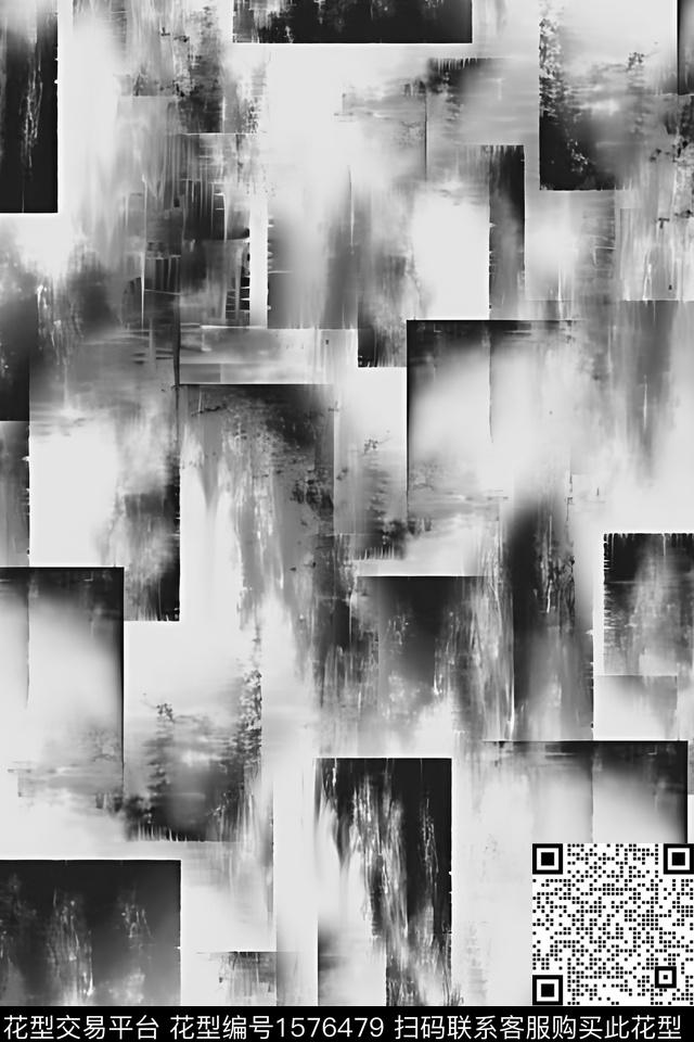 抽象跳接满版散花数码印花华亿平台下载（图片编号: 1576479） - 瓦栏（Walan）