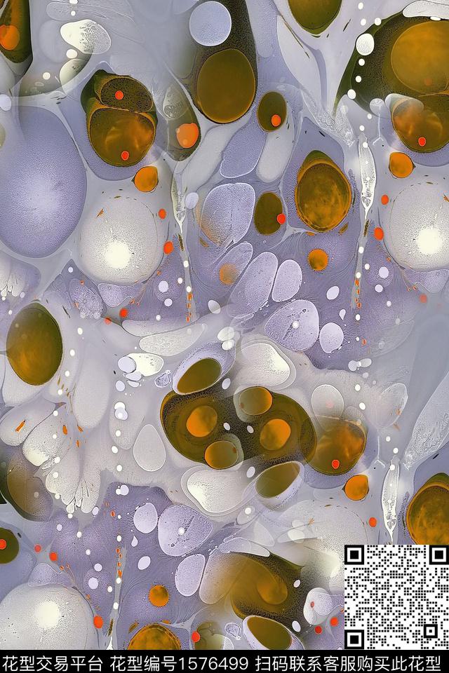 跳接抽象满版散花数码印花华亿平台下载（图片编号: 1576499） - 瓦栏（Walan）