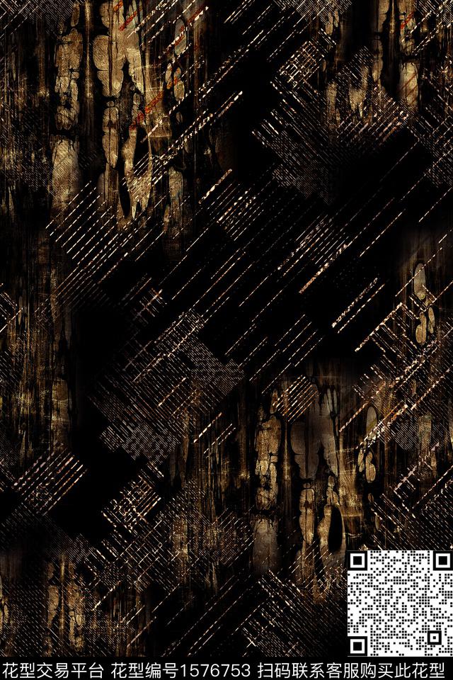 肌理中老年条纹数码印花华亿平台下载（图片编号: 1576753） - 瓦栏（Walan）