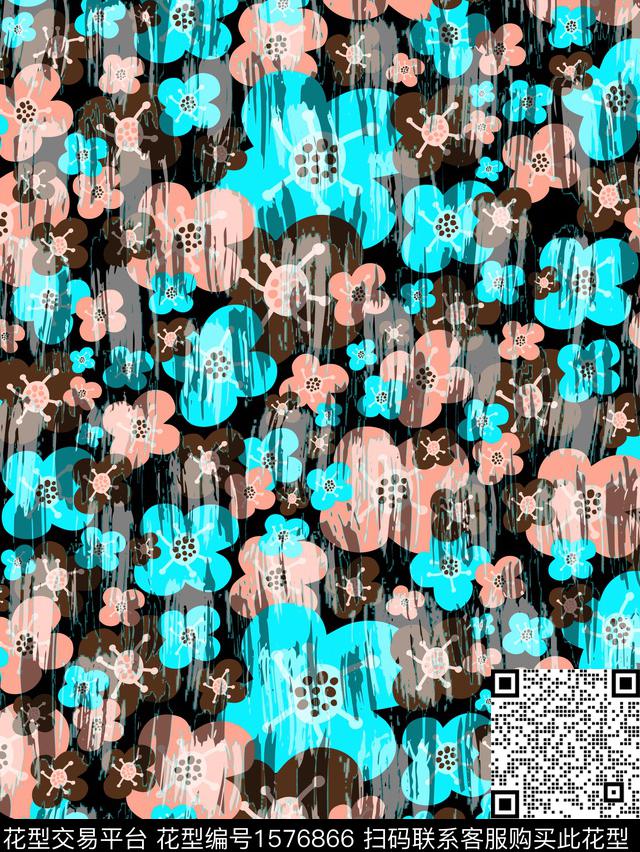 小碎花休闲肌理数码印花华亿平台下载（图片编号: 1576866） - 瓦栏（Walan）