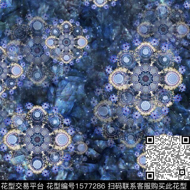 分形抽象底纹数码印花华亿平台下载（图片编号: 1577286） - 瓦栏（Walan）