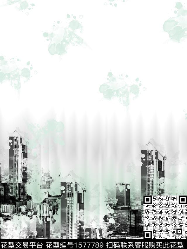 定位建筑楼房数码印花华亿平台下载（图片编号: 1577789） - 瓦栏（Walan）