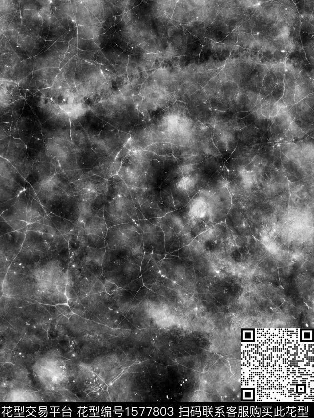 抽象黑白肌理数码印花华亿平台下载（图片编号: 1577803） - 瓦栏（Walan）