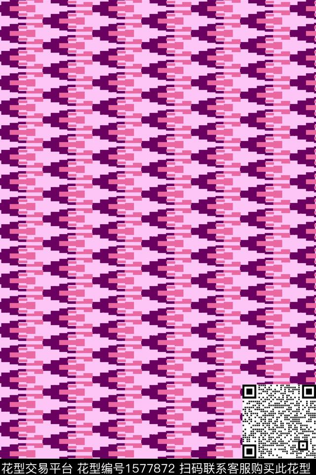 连续人字形传统印花华亿平台下载（图片编号: 1577872） - 瓦栏（Walan）