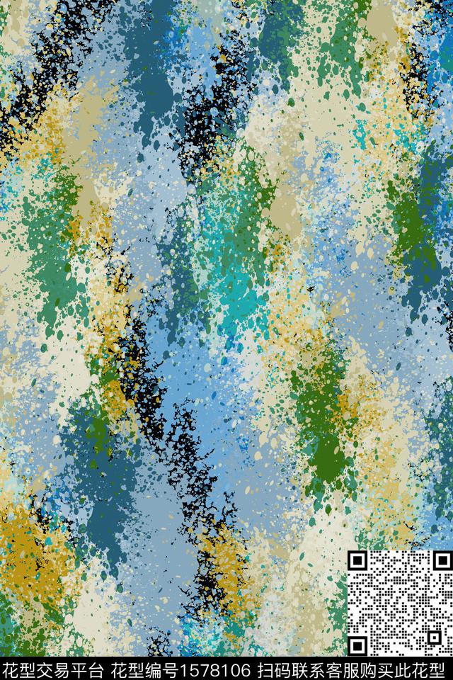 抽象肌理数码印花华亿平台下载（图片编号: 1578106） - 瓦栏（Walan）
