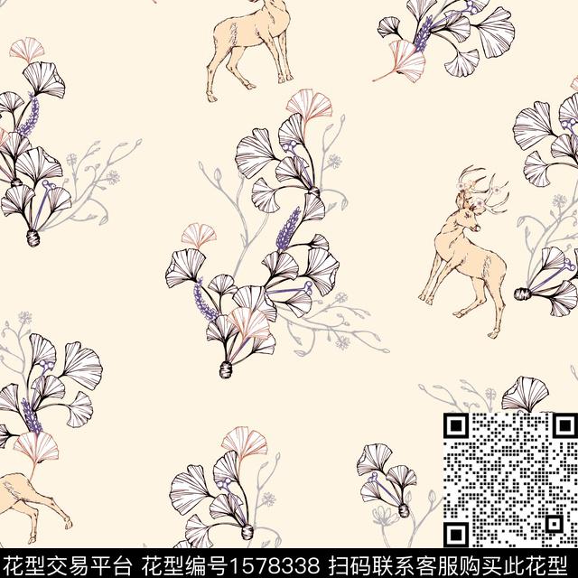 植物动物童装传统印花华亿平台下载（图片编号: 1578338） - 瓦栏（Walan）