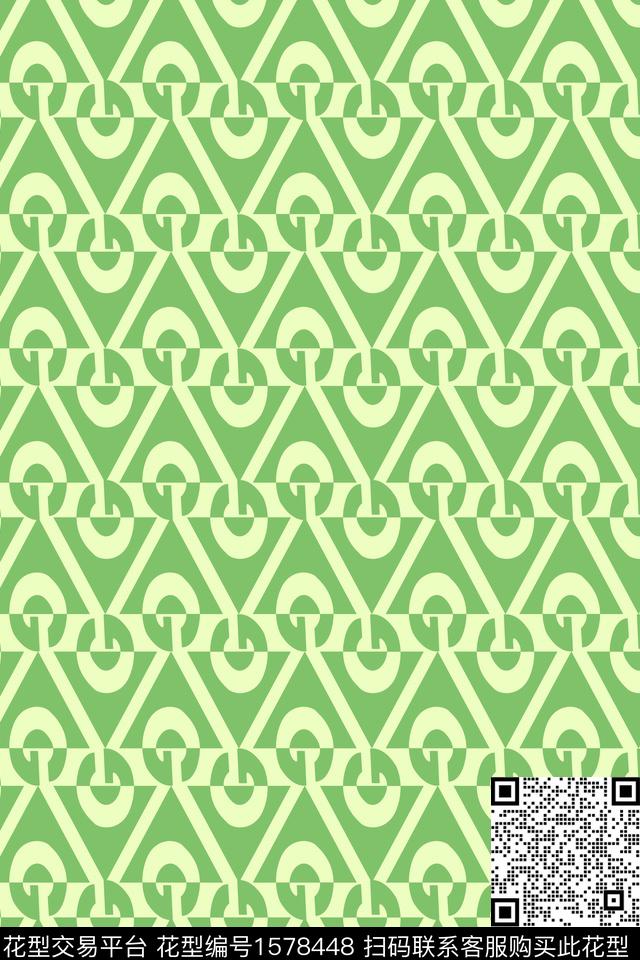 几何条纹圆传统印花华亿平台下载（图片编号: 1578448） - 瓦栏（Walan）
