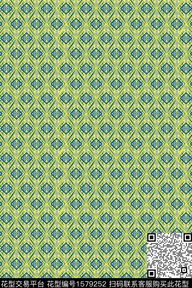几何民族风民族纹样数码印花华亿平台下载（图片编号: 1579252） - 瓦栏（Walan）