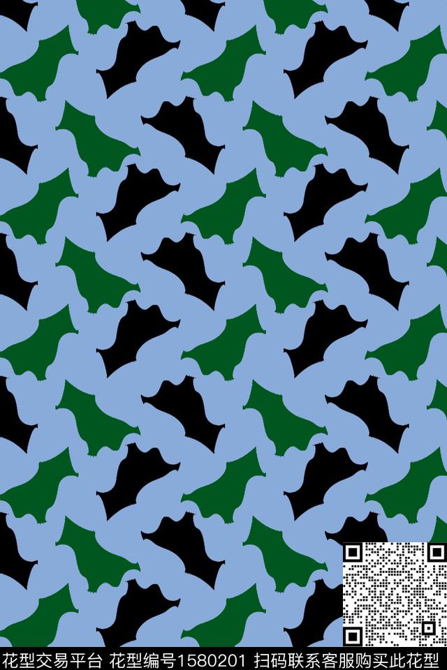 抽象几何色块传统印花华亿平台下载（图片编号: 1580201） - 瓦栏（Walan）