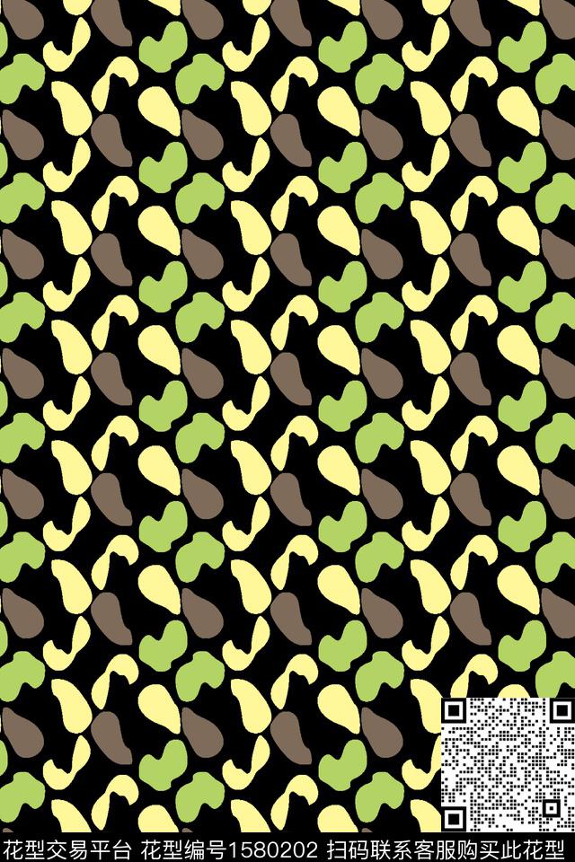 抽象斑点传统印花华亿平台下载（图片编号: 1580202） - 瓦栏（Walan）