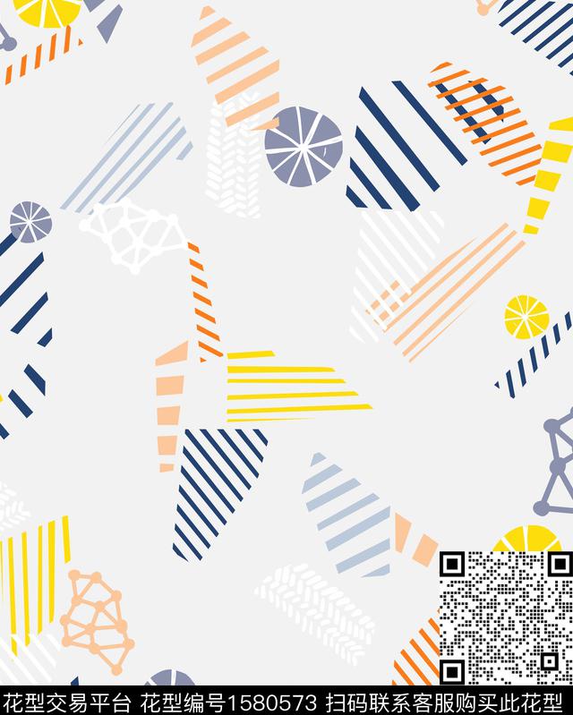 彩色几何童装条纹传统印花华亿平台下载（图片编号: 1580573） - 瓦栏（Walan）