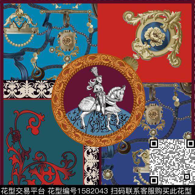 丝巾定位欧式数码印花华亿平台下载（图片编号: 1582043） - 瓦栏（Walan）