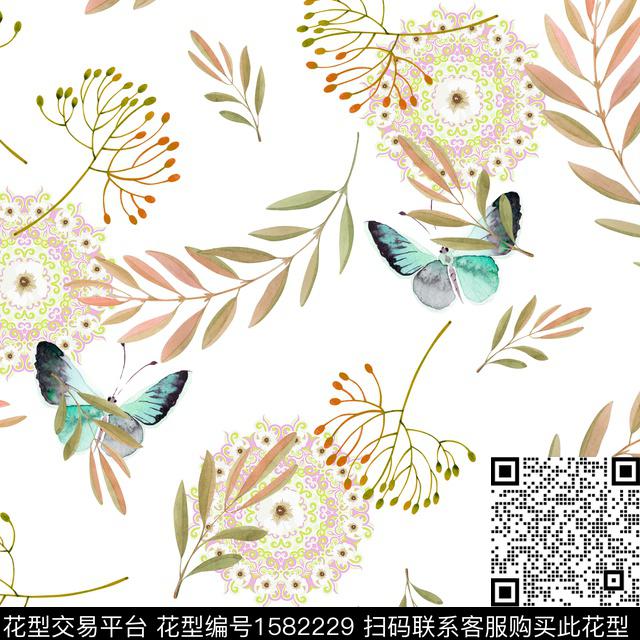 民族风休闲曼陀罗数码印花华亿平台下载（图片编号: 1582229） - 瓦栏（Walan）