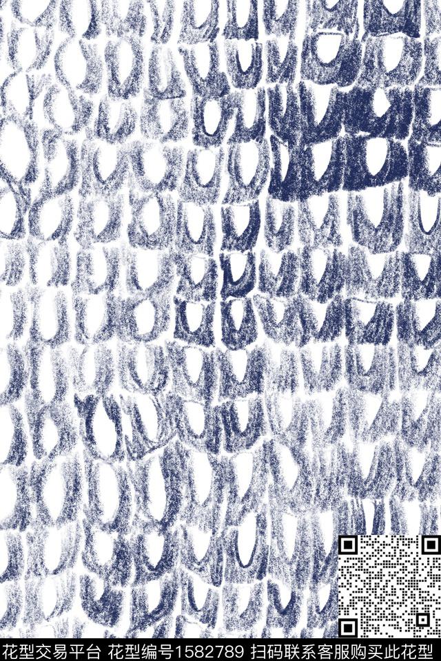 动物纹素描几何数码印花华亿平台下载（图片编号: 1582789） - 瓦栏（Walan）