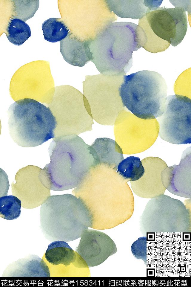 水彩渐变抽象数码印花华亿平台下载（图片编号: 1583411） - 瓦栏（Walan）