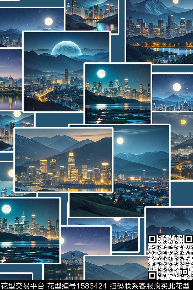 照片拼接建筑数码印花华亿平台下载（图片编号: 1583424） - 瓦栏（Walan）