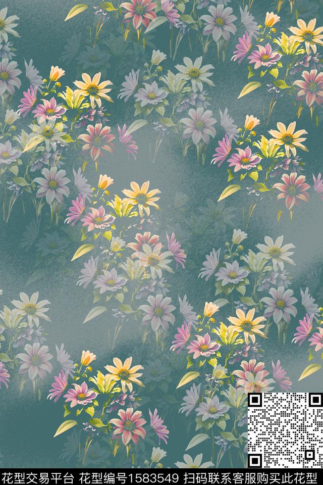 小碎花数码印花华亿平台下载（图片编号: 1583549） - 瓦栏（Walan）