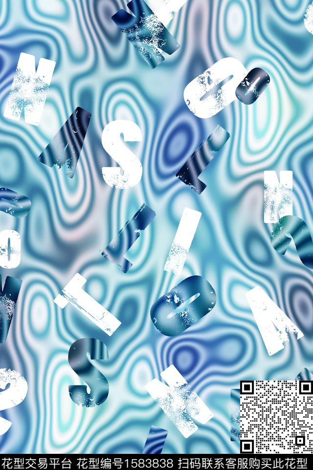 休闲抽象底纹数码印花华亿平台下载（图片编号: 1583838） - 瓦栏（Walan）