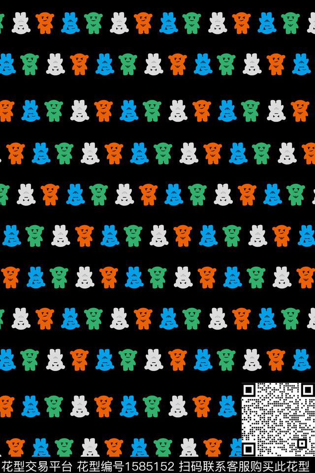 卡通趣味条纹数码印花华亿平台下载（图片编号: 1585152） - 瓦栏（Walan）