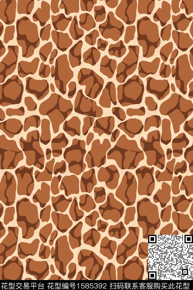 抽象细胞膜叠加数码印花华亿平台下载（图片编号: 1585392） - 瓦栏（Walan）