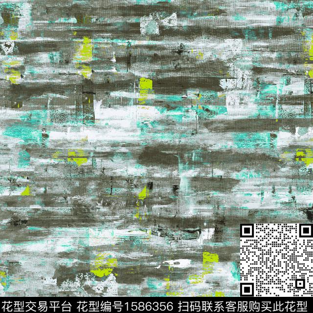 抽象笔触肌理数码印花华亿平台下载（图片编号: 1586356） - 瓦栏（Walan）