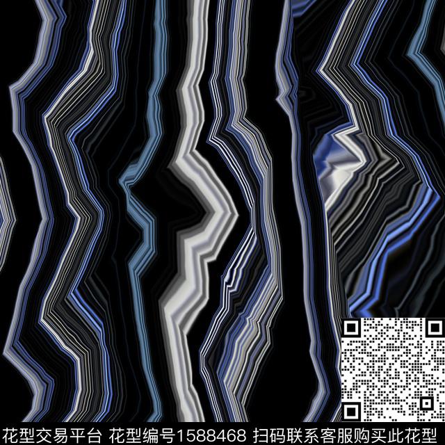 抽象条纹数码印花华亿平台下载（图片编号: 1588468） - 瓦栏（Walan）