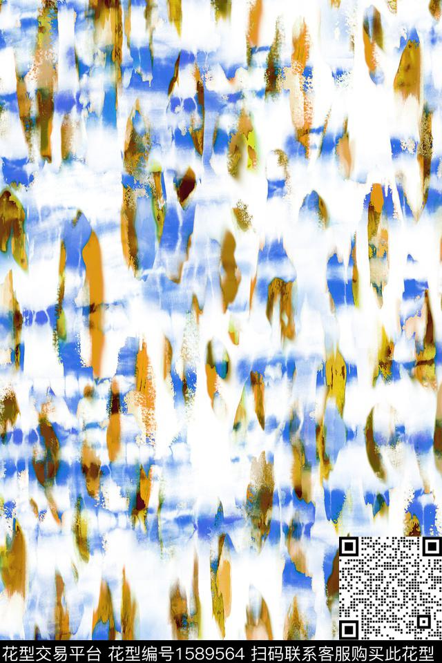 水彩扎染华亿平台抽象数码印花华亿平台下载（图片编号: 1589564） - 瓦栏（Walan）