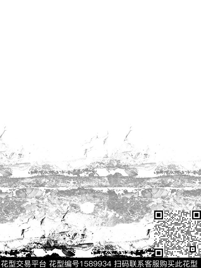 抽象定位黑白数码印花华亿平台下载（图片编号: 1589934） - 瓦栏（Walan）