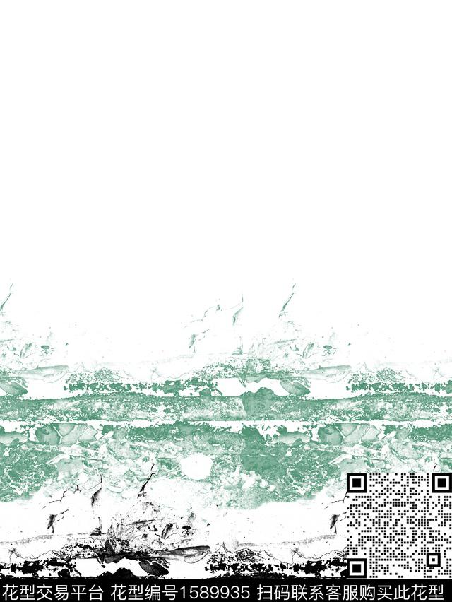 定位花扎染华亿平台抽象男装数码印花华亿平台下载（图片编号: 1589935） - 瓦栏（Walan）