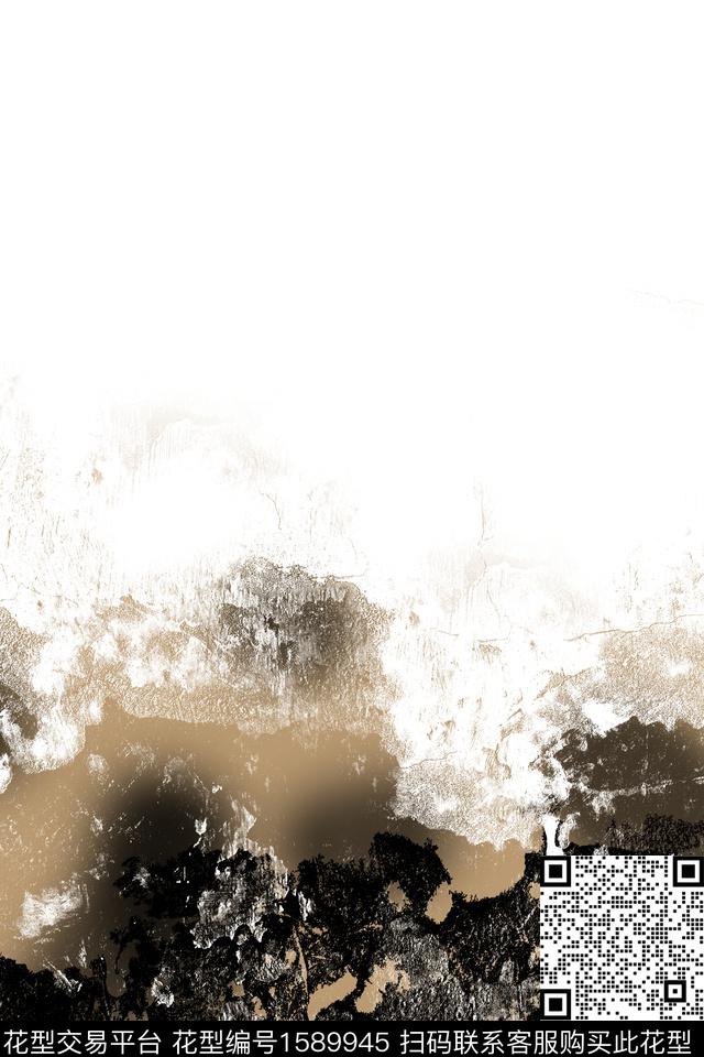 定位花扎染华亿平台抽象男装数码印花华亿平台下载（图片编号: 1589945） - 瓦栏（Walan）