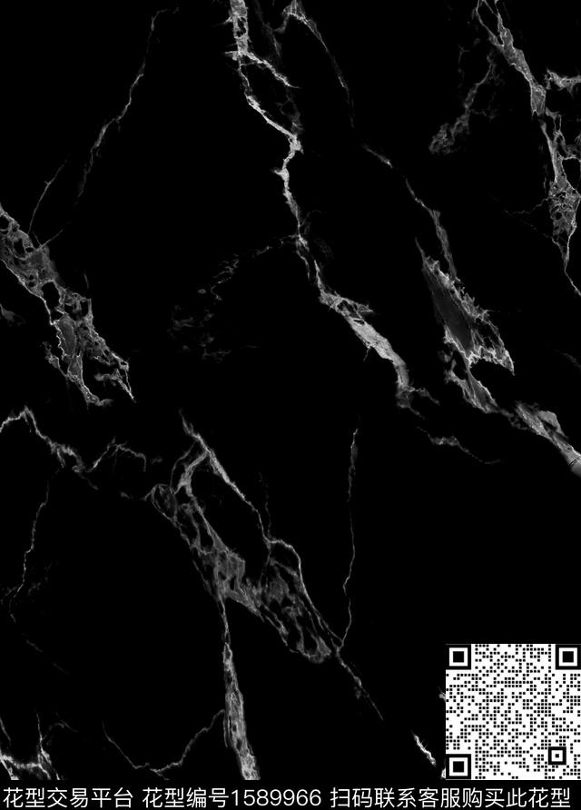 大理石黑白华亿平台抽象男装数码印花华亿平台下载（图片编号: 1589966） - 瓦栏（Walan）