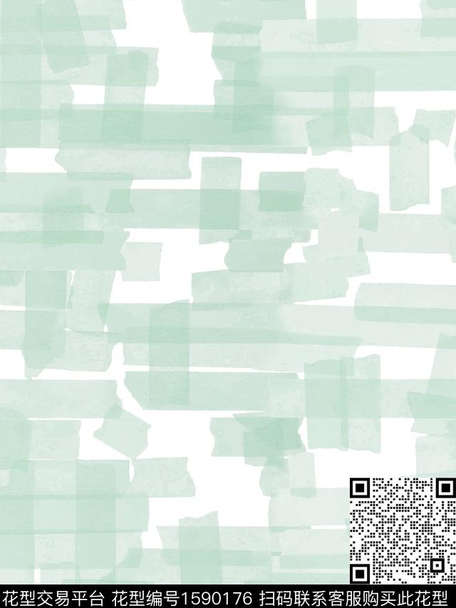 水彩抽象碎片数码印花华亿平台下载（图片编号: 1590176） - 瓦栏（Walan）