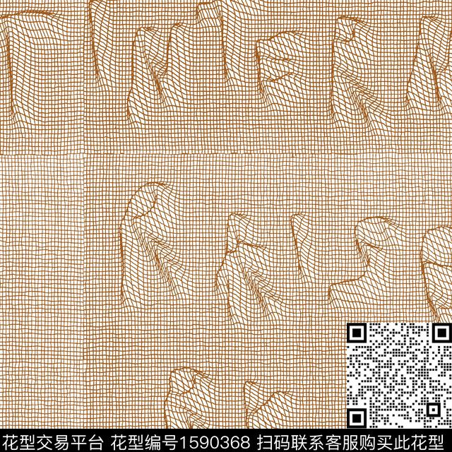 3D立体线条字母传统印花华亿平台下载（图片编号: 1590368） - 瓦栏（Walan）