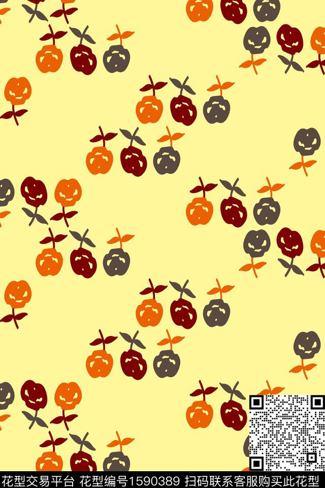 年轻女性小碎花花卉传统印花华亿平台下载（图片编号: 1590389） - 瓦栏（Walan）