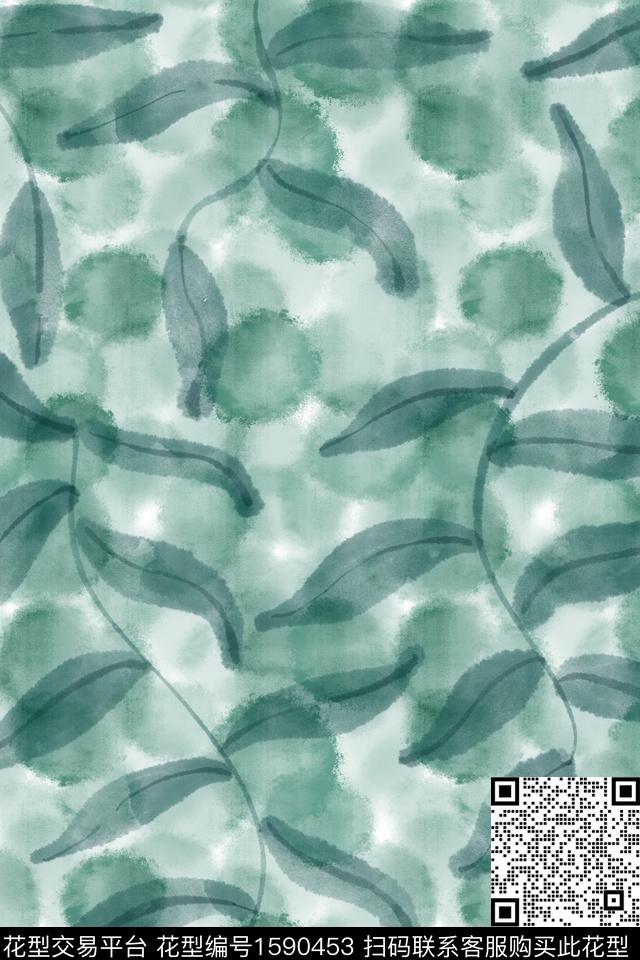 侘寂肌理水彩数码印花华亿平台下载（图片编号: 1590453） - 瓦栏（Walan）