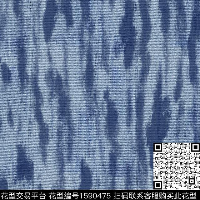 肌理棉麻牛仔数码印花华亿平台下载（图片编号: 1590475） - 瓦栏（Walan）
